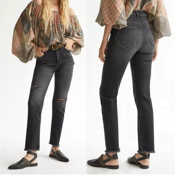 Anthropologie Denim - Anthropologie Pilcro The Selvage Vintage Straight Jeans in Black Sz 27